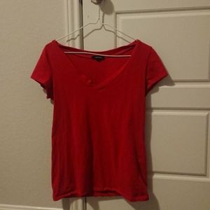 V neck shirt (red)